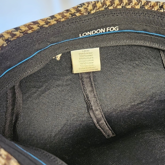 London Fog Cap Wool Golf Poorboy Golf Driving Hat Peaky Blinders sze L​​ - Picture 4 of 4